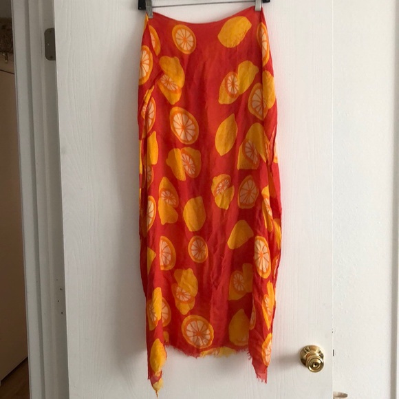 Other - ⭐️Citrus Print Sarong, Cover Up, Scarf